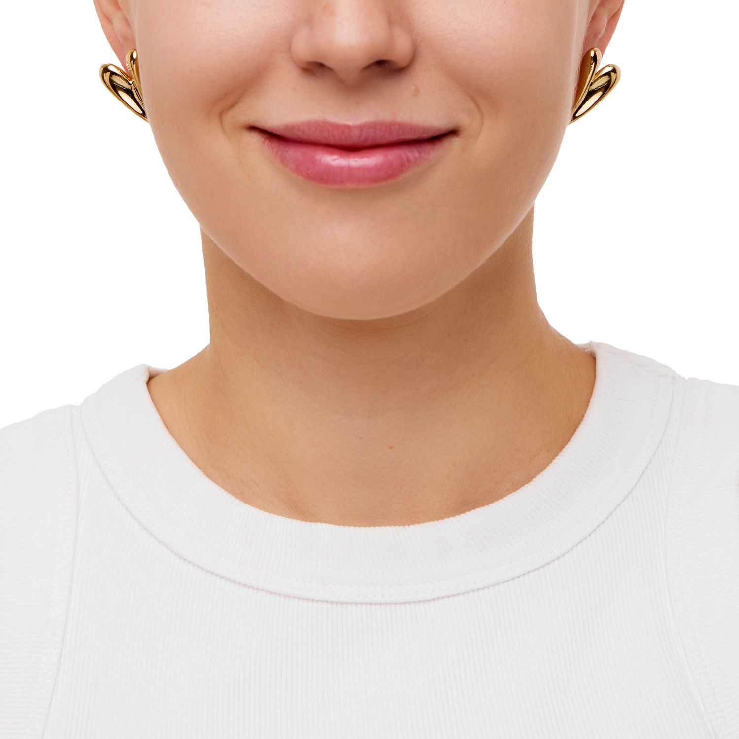 Серьги Subtle Heart Earrings – Gold