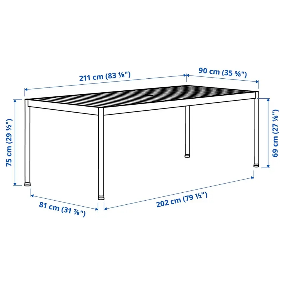 Стол+6 стульев с подлокотниками - SEGERÖN  IKEA/ СЕГЕРОН       ИКЕА, 212 см, коричневый