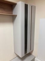 Шкаф навесной витрина Валенсия кашемир/софт сантьяго левый