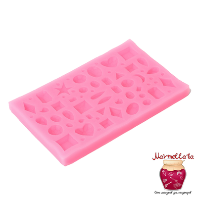 Молд силиконовый "Драгоценные камни", 11*7*0,8 см