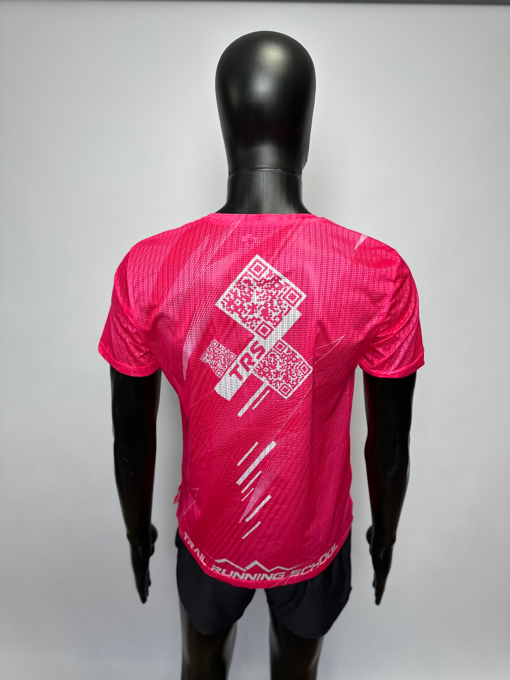 Футболка для бега TRS pink QR