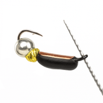 Мормышка Владимирская 608 "Гвоздик Тандем Зефир" с коронкой, 2мм, 0.6гр (10шт/уп)