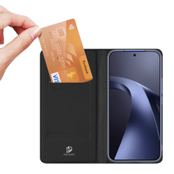 Чехол книжка черного цвета для Xiaomi 17T Pro, серия Skin Pro Series от Dux Ducis