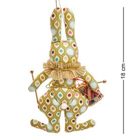 РусКукла RK-467/2 Кукла подвесная «Кролик с барабаном»