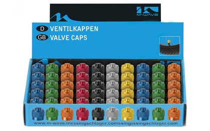 Колпачки для ниппеля M-WAVE , для автониппеля, 10 видов цвета в ассортименте, 50шт в коробке…