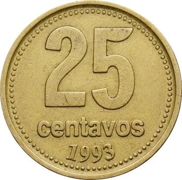 25 сентаво 1993 Аргентина, Алюминиевая бронза