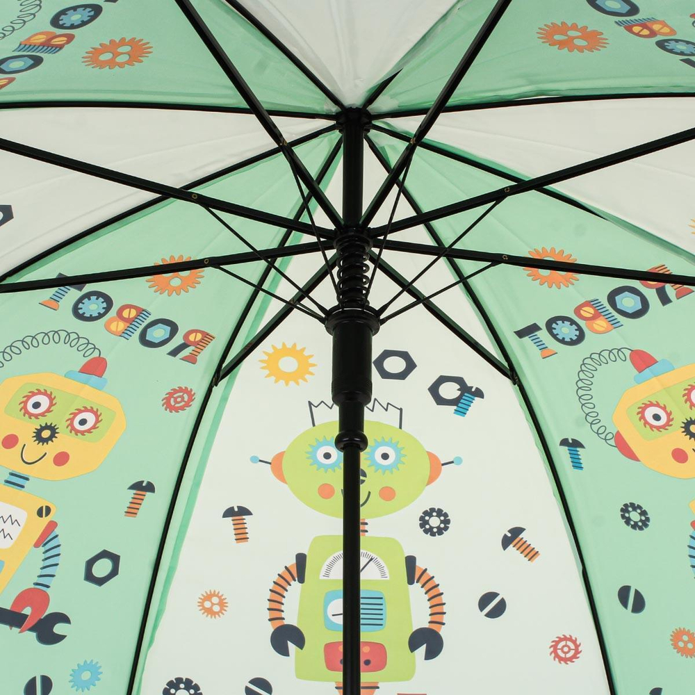 Зонт Роботы сиреневый, д-50 см, длина 62 см, с-30186