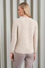 22897 Джемпер женский (кремовый меланж)