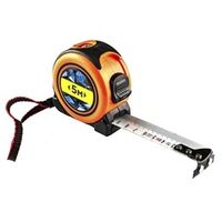 Рулетка 5 м 25 мм обрезиненный корпус, с фиксатором и магнитом BAUHOW