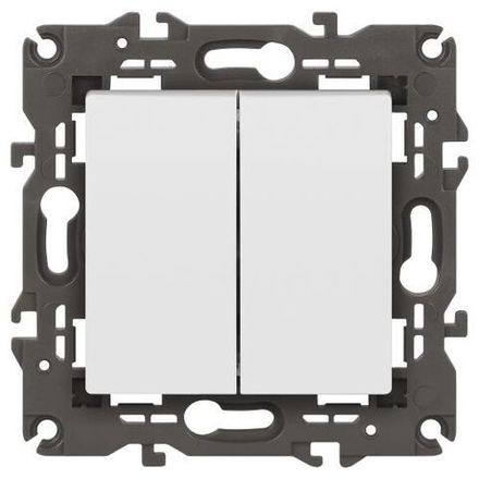 Переключатель 2-кл. СП Elegance 14-1106-01 10А IP20 250В 10AX механизм бел. Эра Б0034243