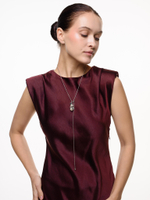 Колье "Nevalyashka" долматиновая яшма Silver