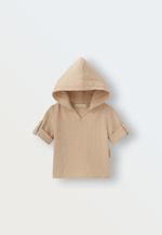 Рубашка с капюшоном (молочный)