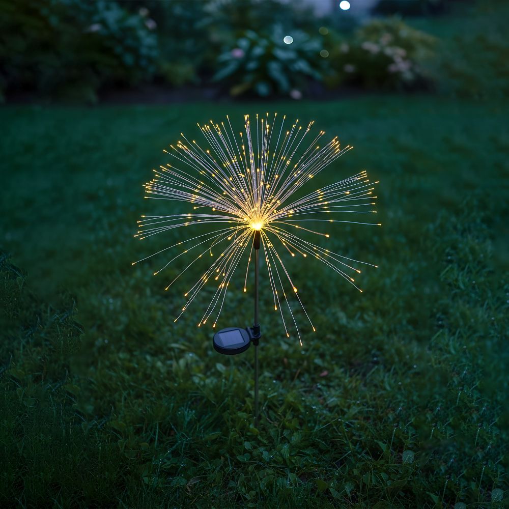 USL-S-837-PT900 FIREWORK Садовый светильник на солнечной батарее Фейерверк. 150 светодиодов. Теплый белый свет. 1xAА Ni-Mh аккумулятор в-к. IP44. TM Uniel