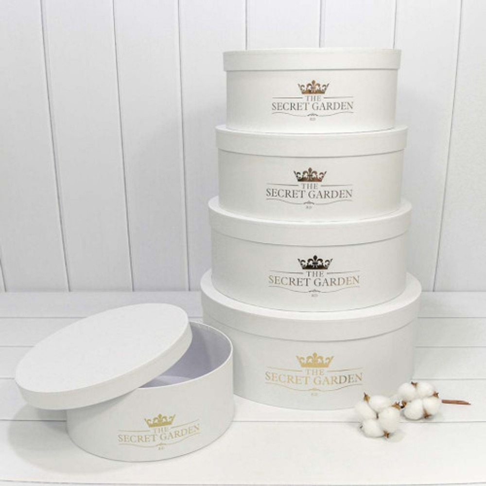 Коробка 37.5х14.5 см Набор 5 шт "The Secret Garden" (Белый)