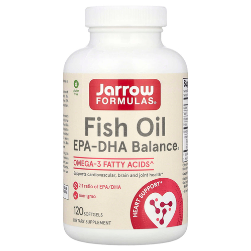 Jarrow Formulas, EPA-DHA Balance®, рыбий жир с ЭПК и ДГК,120 капсул