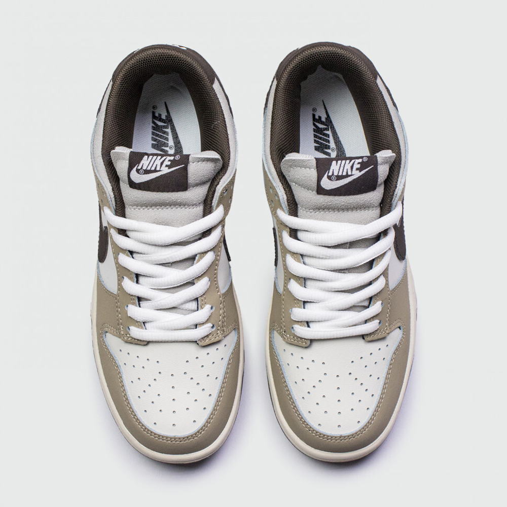 кроссовки Nike Dunk Low Beige / White / Brown