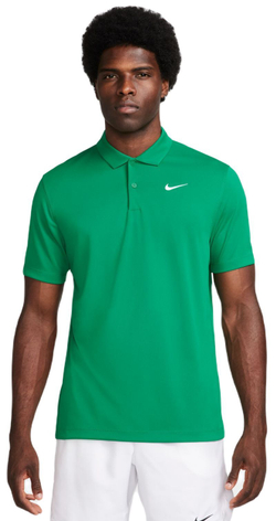 Мужское теннисное поло Nike Court Dri-Fit Solid Polo - malachite/white
