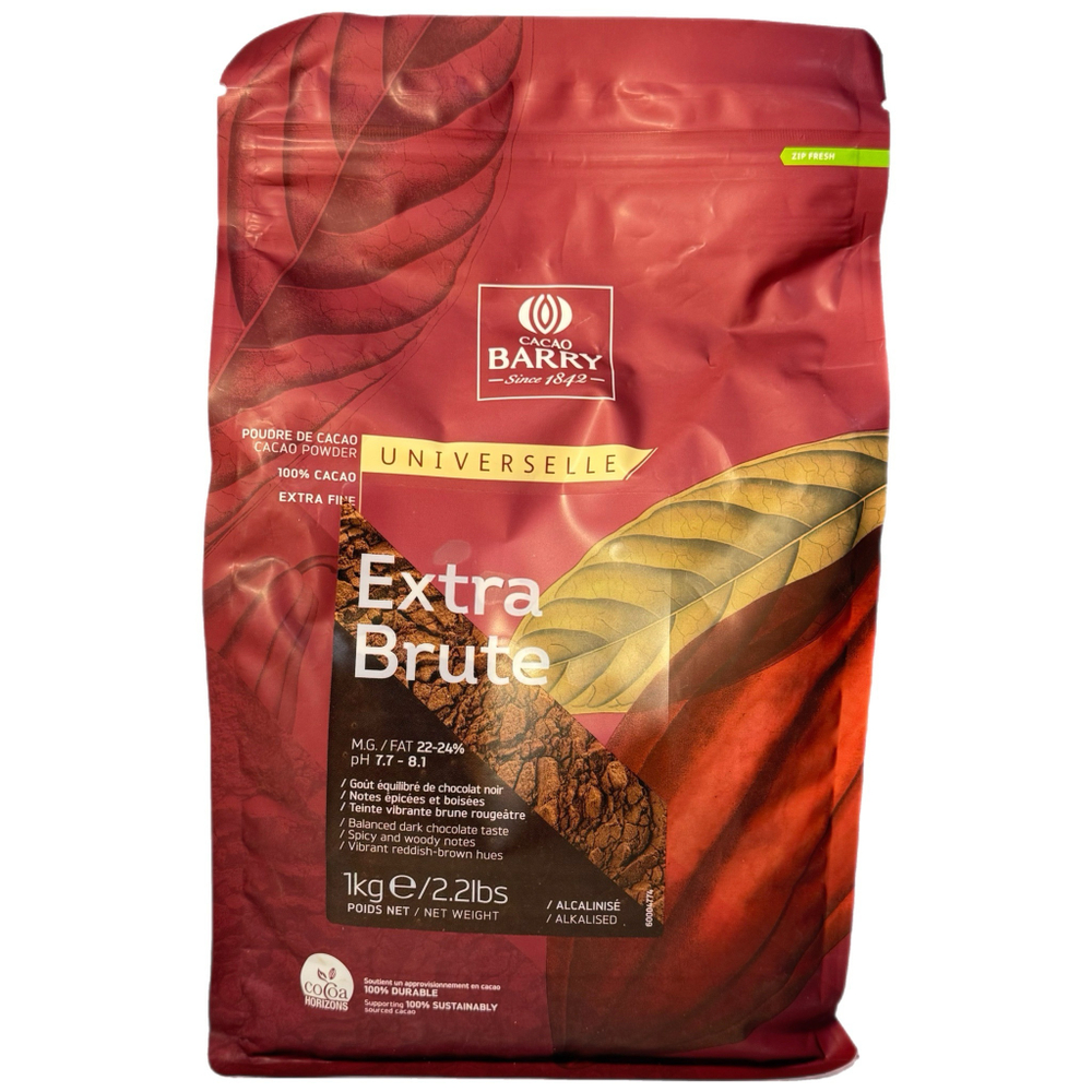 Какао-порошок 22-24% «Cacao Barry» Extra Brute 1 кг