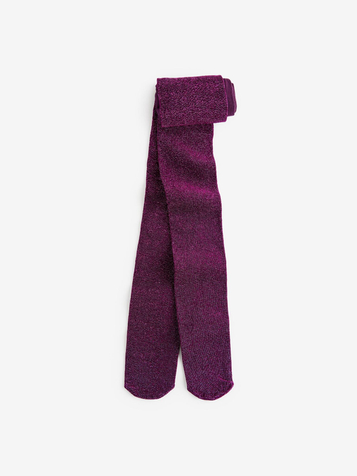 Колготки с блестками для девочки Next 999-381, Бордовый