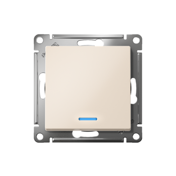 Выключатель 1-кл. СП AtlasDesign 10А IP20 (сх. 1а) 10AX с подсветкой механизм беж. SE ATN000213