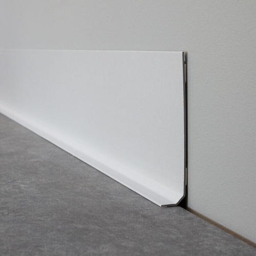 Алюминиевый плинтус ПЛ-60 серебро матовое 3000 мм