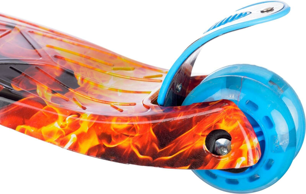 Самокат детский трехколесный Игрокат Dino Print Flame