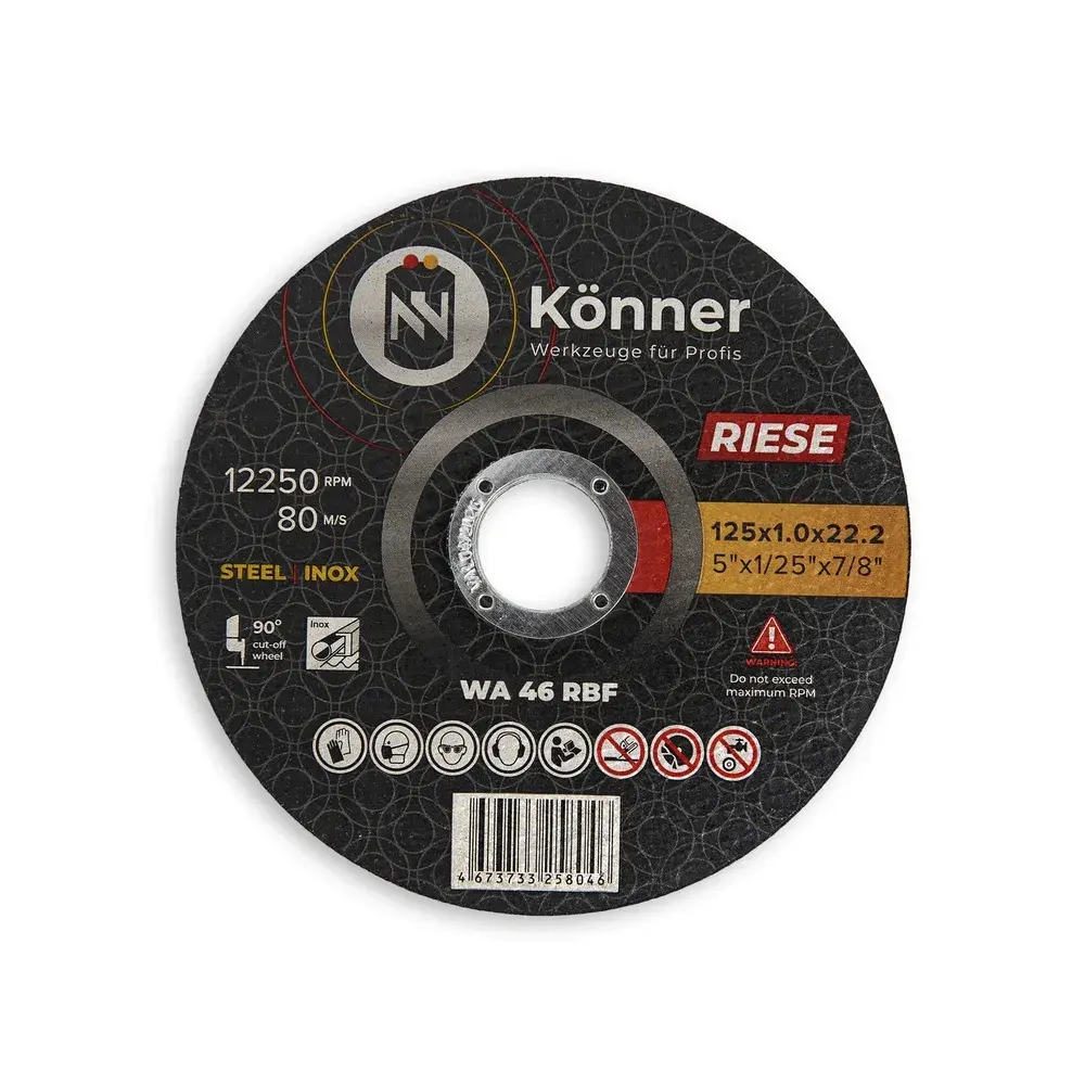 Диск отрезной KONNER RIESE 125x1.0x22.2 (10 шт)