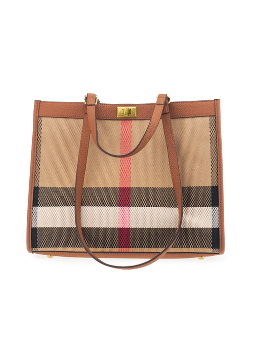 3608BROWN Сумка жен., иск.кожа + текстиль