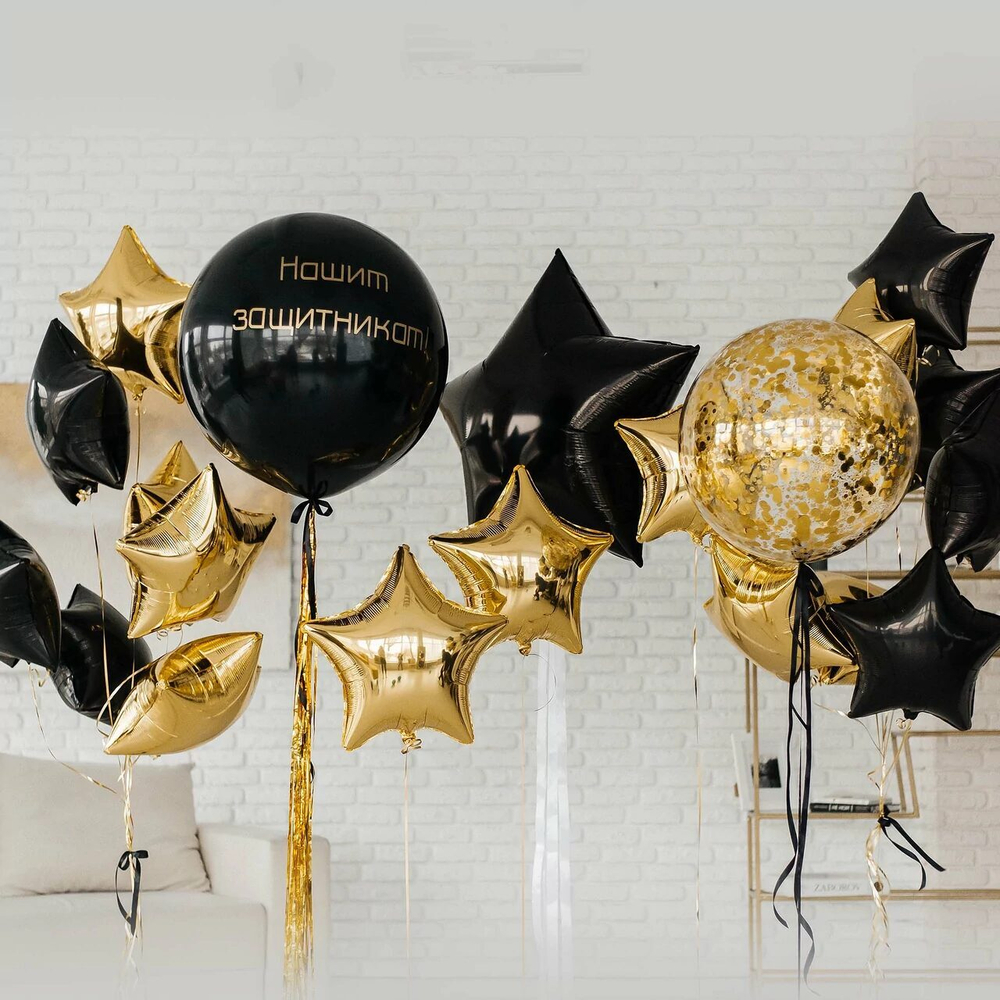 Композиция из воздкшных шаров "Нашим зачинтикам 2"