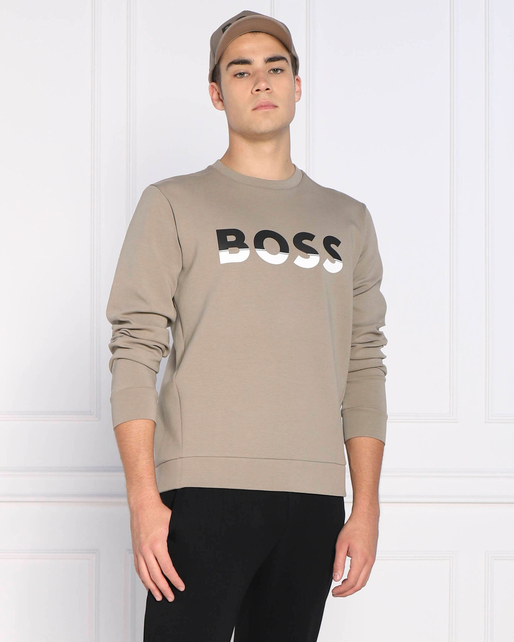 Худи salbo 1 BOSS GREEN - бежевый(50477043)