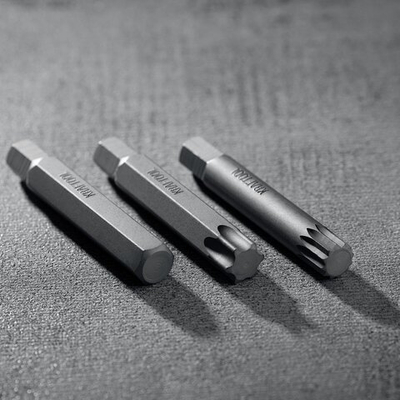 KRAFTOOL THS-42, 42 шт (HEX, TX, SPLINE) хвостовик 10 мм под квадрат 1/2″ набор специальных бит (26554)