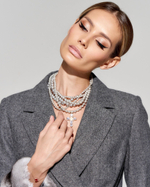 Жакет со съемными манжетами из меха шиншиллы