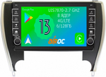 Магнитола для Toyota Camry 2014-2018 (USA) - Airoc AB-1117U (кнопки и крутилки), Android 13, TS20, 6/128Гб, SIM-слот, CarPlay