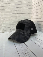 Бейсболка чёрный питон с липучкой сетка