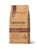 Grandorf (Грандорф) корм сухой беззерновой для собак утка и индейка 10 кг