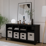 Стол-консоль Хемнэс Hemnes/Кымор, 157х74х40 см, черный