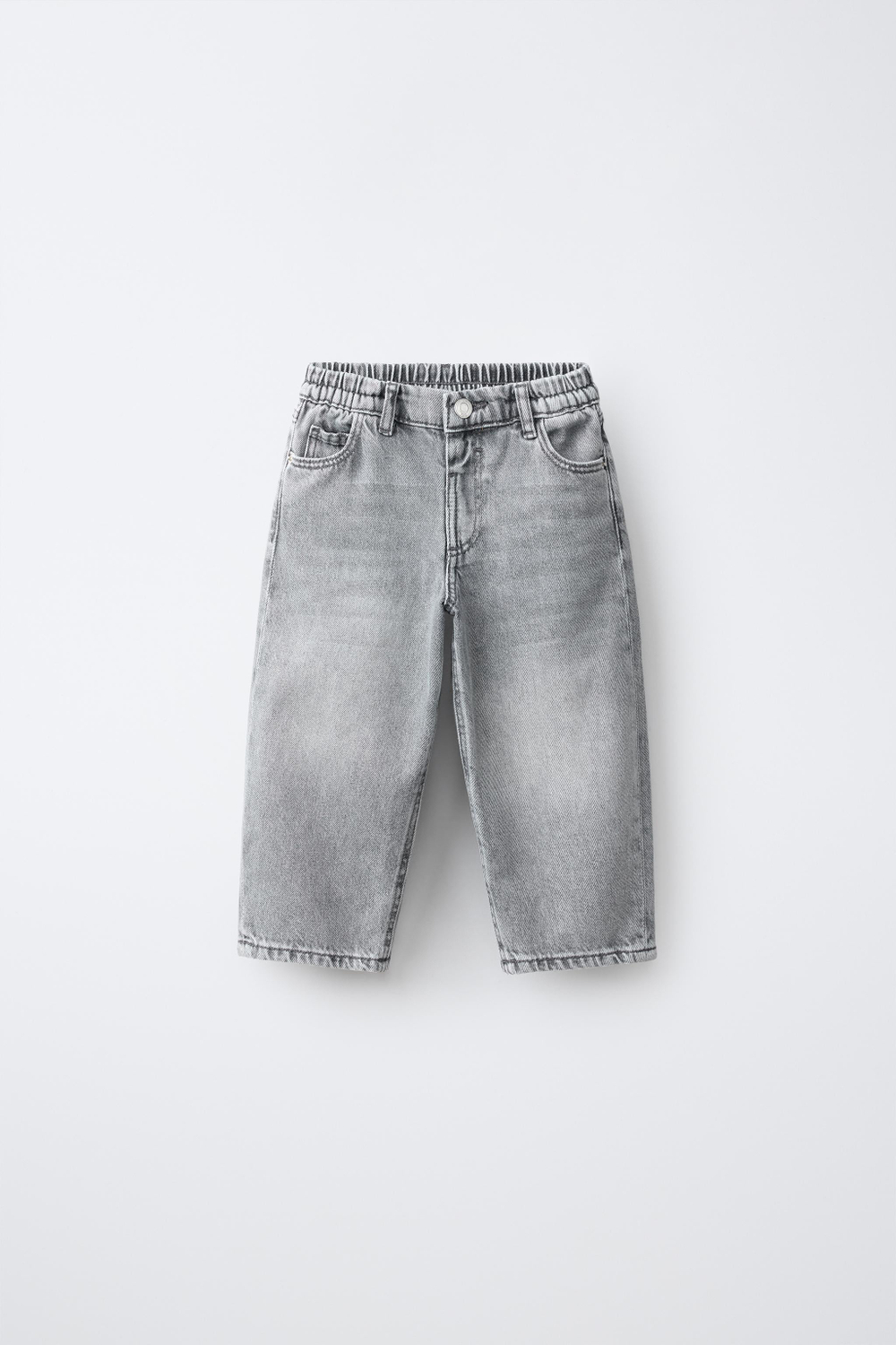 ZARA ДЖИНСЫ BAGGY, СЕРЫЙ