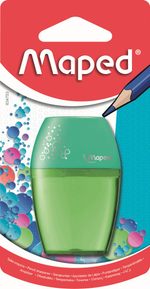 Точилка пластиковая с контейнером Мопед