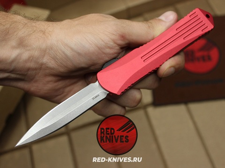 Heretic Knives Manticore-E D/E - красная рук, светлый клинок RK/Н101