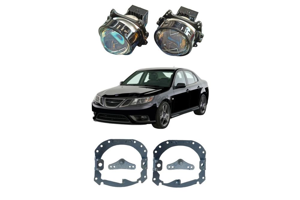 Комплект для замены штатных линз Saab 9-3 II Рестайлинг 2007-2014 Hella 2 AFS