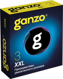 Презервативы Ganzo XXL, латекс, 3 шт
