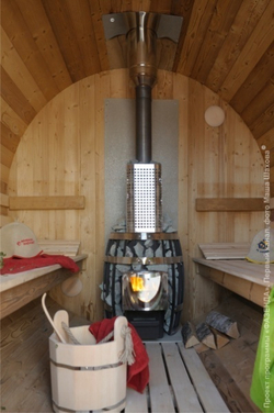Банная печь TMF Саяны Супер Inox Витра фото пример