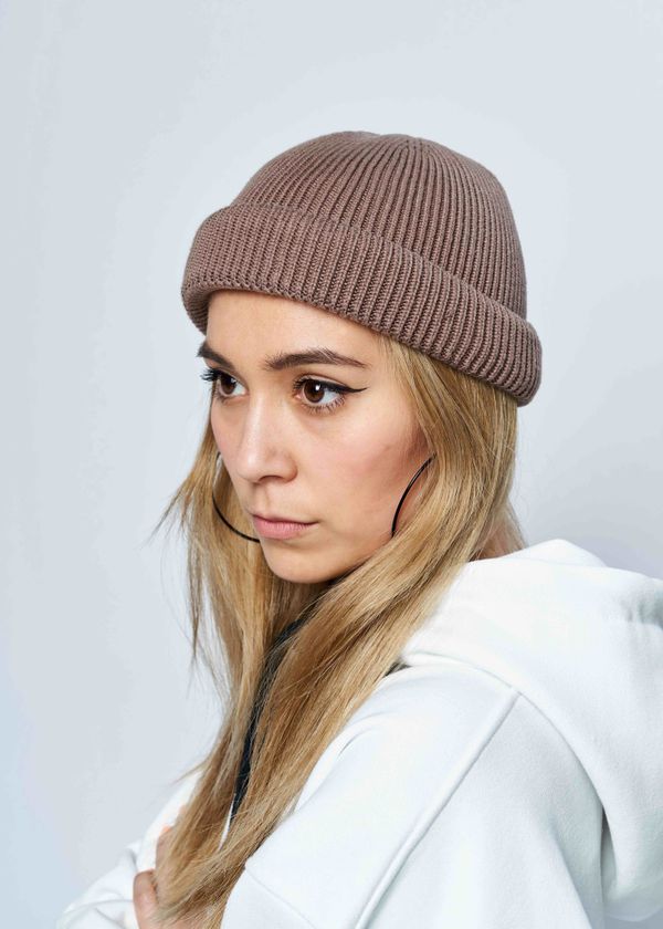 Шапка бини кофе - фото 2