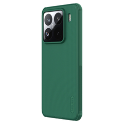 Чехол зеленого цвета (Dark Green) от Nillkin c поддержкой зарядки MagSafe для Xiaomi 15 Pro, серия Super Frosted Shield Pro Magnetic Case