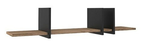 Nature 18 гостиная Полка навесная Дуб табачный Craft-Черный Глазов