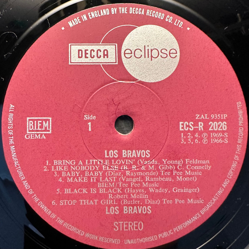 Los Bravos - Los Bravos (Англия 1970г.)