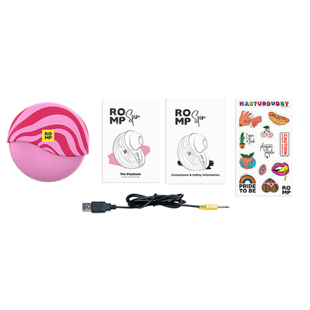 Бесконтактный клиторальный стимулятор 7см Romp Spin Clitoral Stimulator Pink RPPA1SGZ