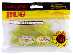 Твистеры съедоб. искусст. LJ Pro Series BUG 3.5in (08.90)/S15 6шт.