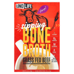 Lonolife, Sipping, Bone Broth, говядина травяного откорма, 4 пакетика по 15 г (0,53 унции)