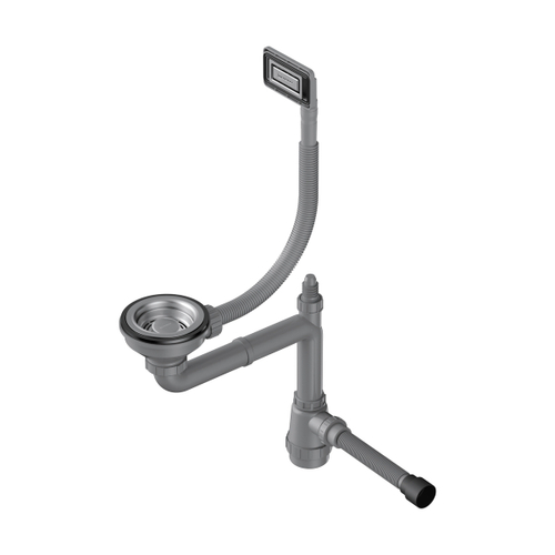 Арматура для одночашевых моек с универсальным прямоугольным переливом Omoikiri WK-1-UN-IN